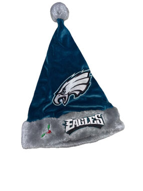 Philadelphia Eagles NFL Embroidered Christmas Santa Hat OSFM